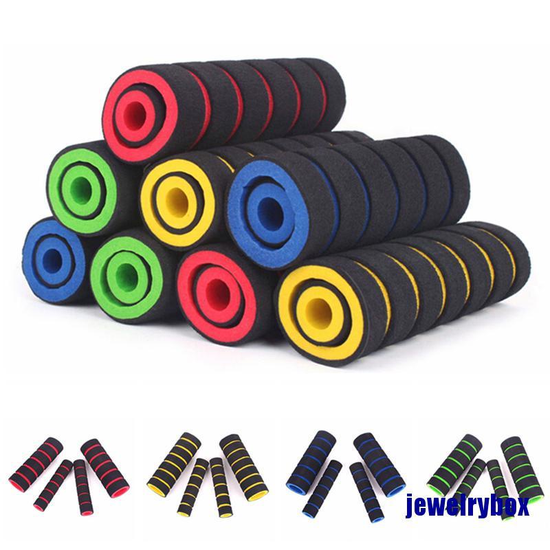 (Jewelrybox) 2 Pasang Cover Tuas Rem / Kopling Sepeda Bahan Spons Lembut