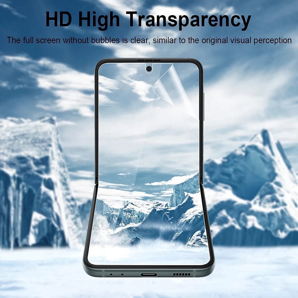 Film Pelindung Layar Hydrogel TPU HD Bening Untuk Samsung Galaxy Z Flip 4 5G