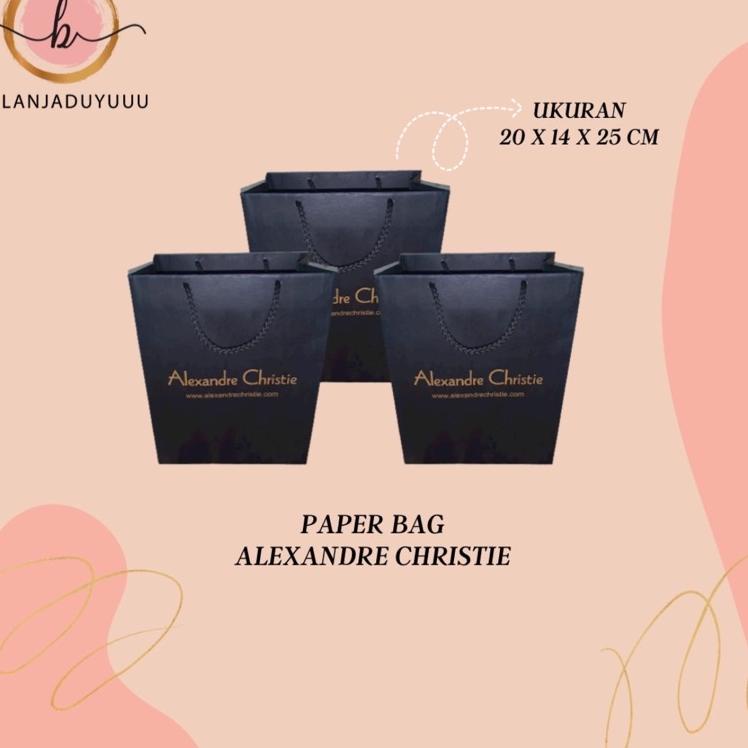

[JU886] Paper bag Alexandre Christie Hitam Paper Bag Kotak Jam Tangan 989EHSO