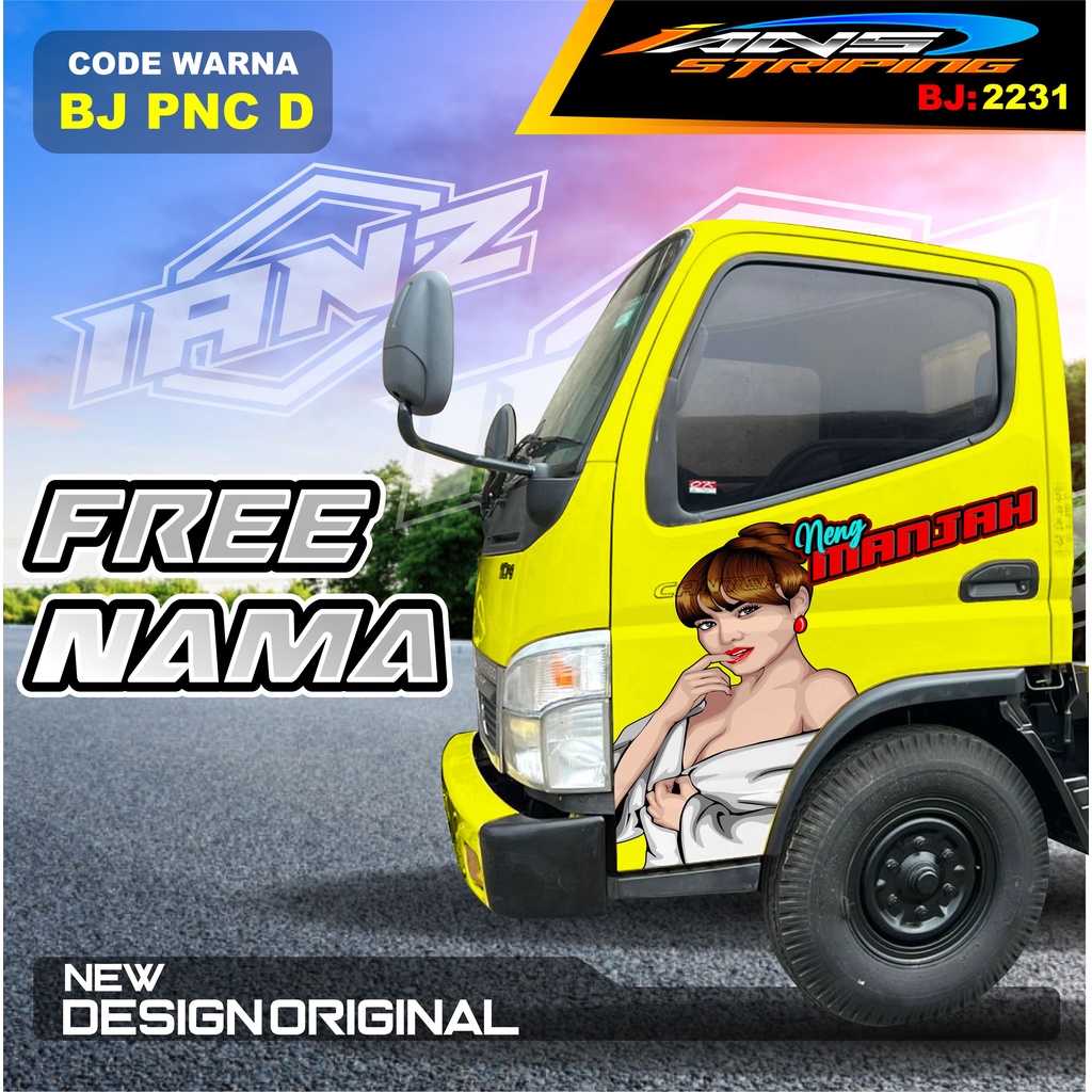 DECAL STICKER PINTU TRUK FUSO RAGASA / DECAL PINTU DUMTRUK  / STIKER MOBIL TRUK / STIKER PINTU TRUK KEREN