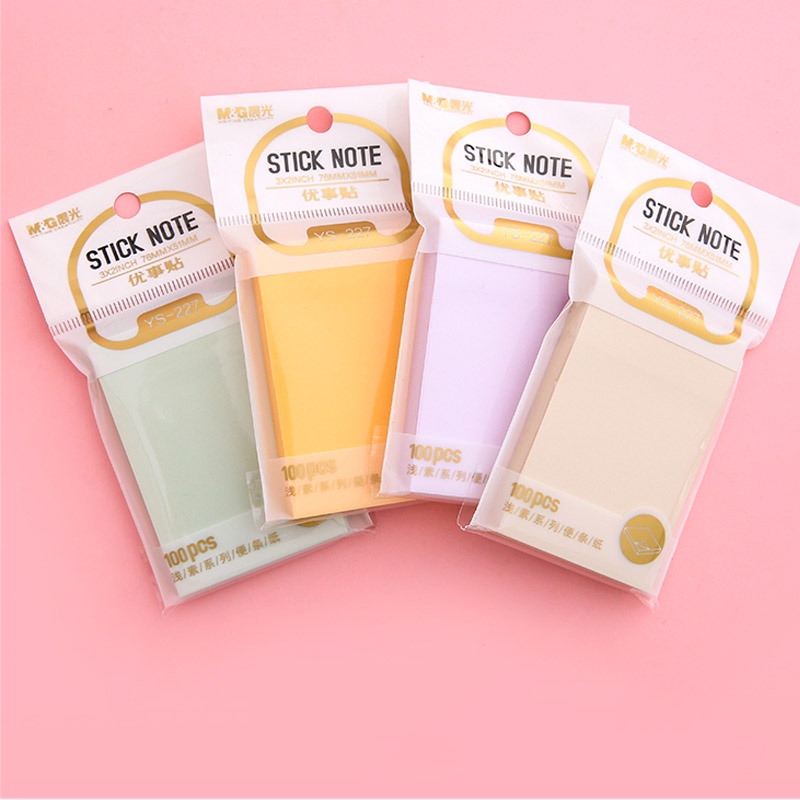 100 Lembar Sticky Note Mini Tebal Dapat Disobek Untuk Pelajar