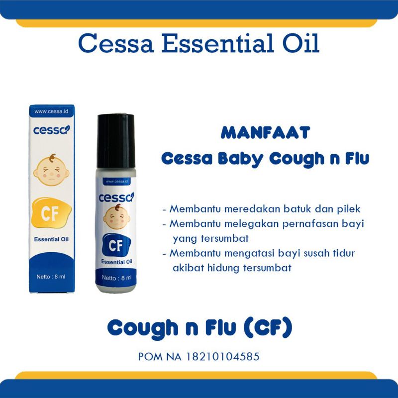 Cessa Cough &amp; flu (0-2th) - Essential Oil Pereda Batuk &amp; Pilek Anak