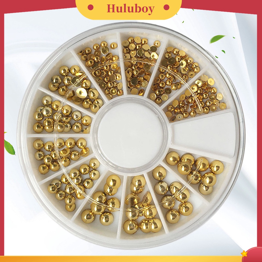 Huluboy Huluboy♡ Manik-manik 3D Flat Back Untuk Dekorasi Nail Art / Handphone / Kartu