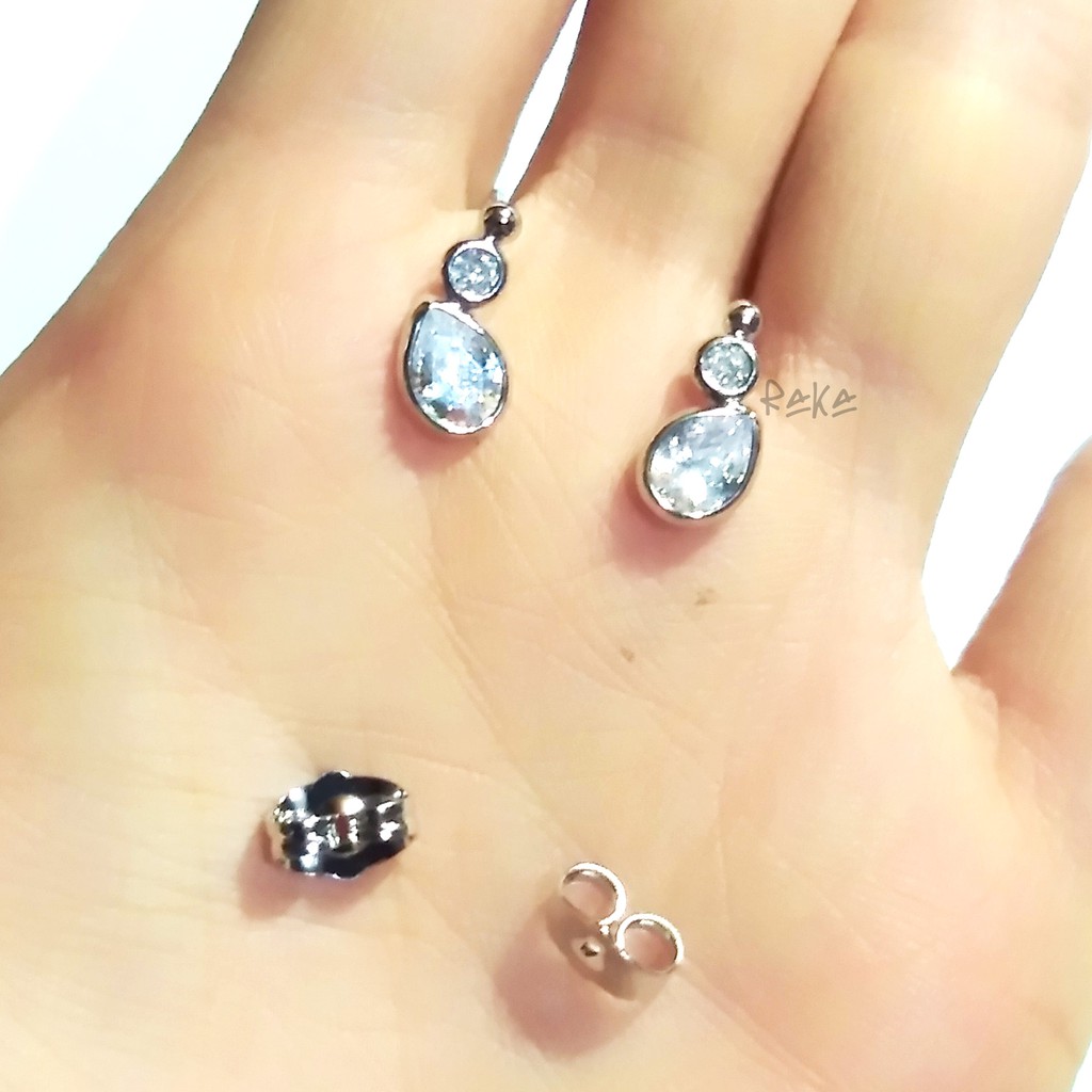 RAKA Acc - Anting Stud / Tusuk Jurai Berlian Xuping SIlver Perhiasan Aksesoris Wanita 190