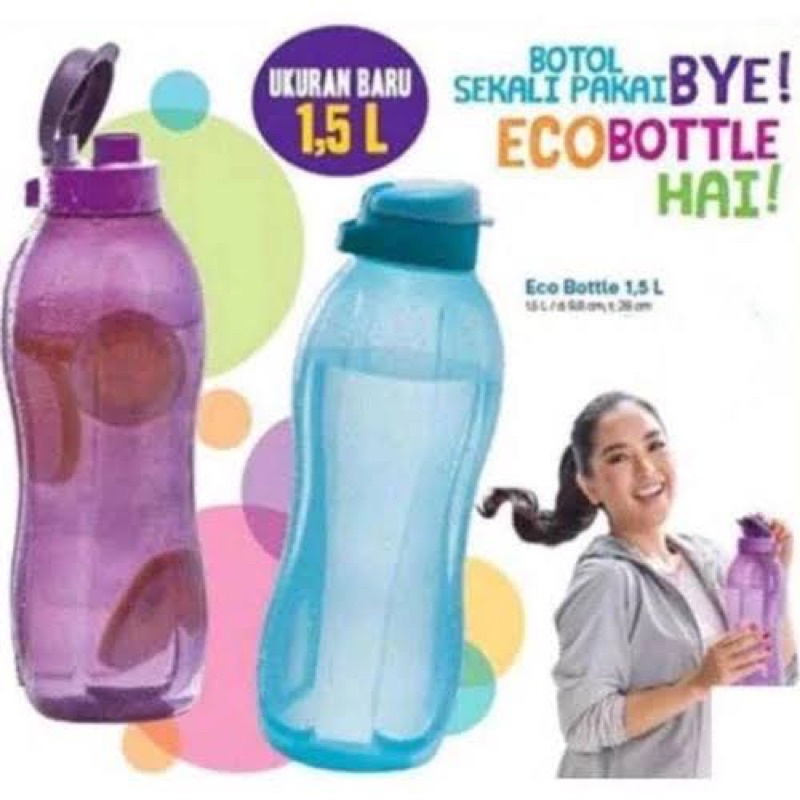 Botol minum Eco Bottle Tupperware 1,5L (1pcs)