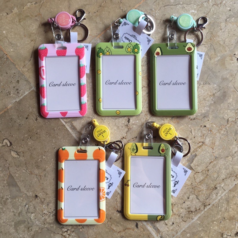 

Card Holder Keychain Buah-Buahan (Tempat Photocard / PC / ID Card) Hard Case