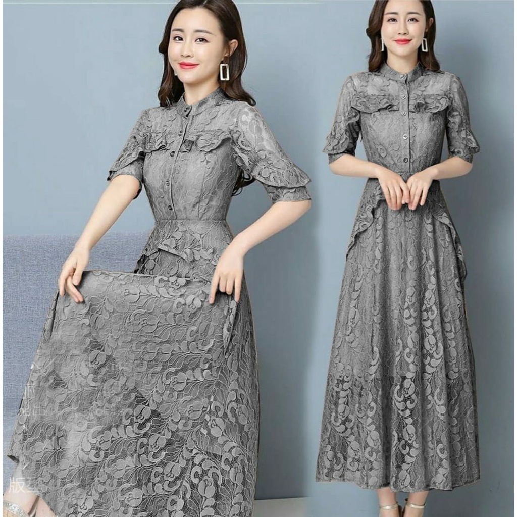 Remaja Dres Import Gereja Kristen Mididress Pesta Drwss Dtess Minidres Simple Mewah Dewasa Baju Drea