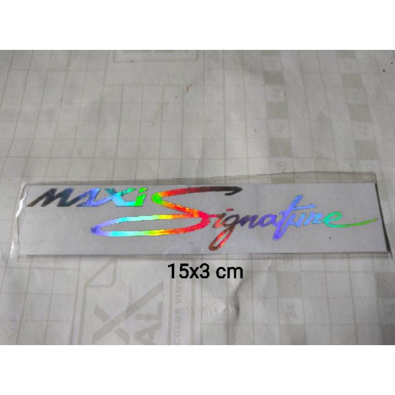 stiker cutting Maxi Signature