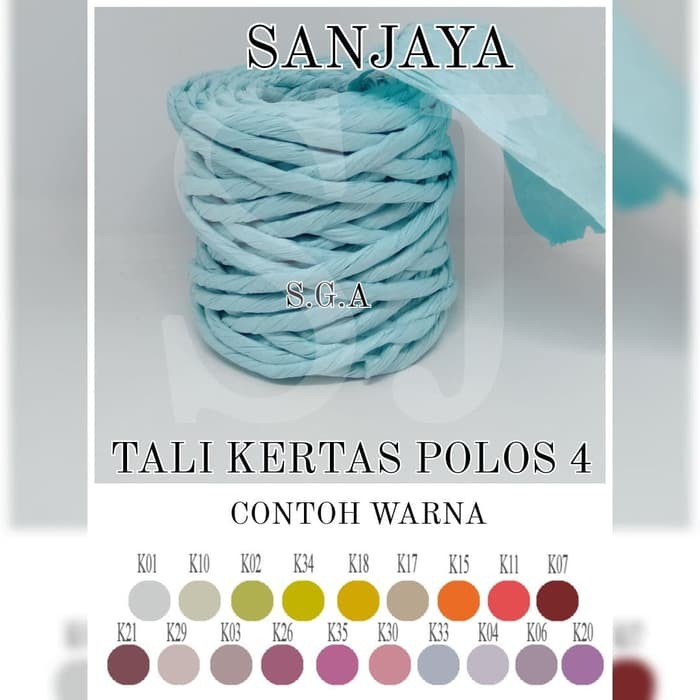 [1 Roll] Paper Ribbon / Pita Tali Kertas / Tali Bungkus Kado Aneka Warna / Tali Kraft Kertas / Tali Kertas Polos 4&quot;