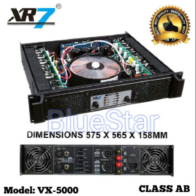 Power XR7 VX 5000 Amplifier Class AB Original
