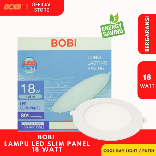 Lampu LED Slim Panel / Lampu BOBI / Watt Bervariasi - Lampu Hemat Energi