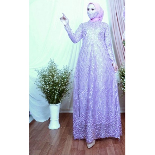 Busui +Masker Damira Gamis Brukat Premium Remaja Dewasa Wanita Fashion Seragam Jumbo Pesta