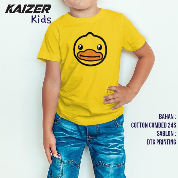KAIZER KIDS RH-0343 Kaos B Duck Bebek Kuning Kartun