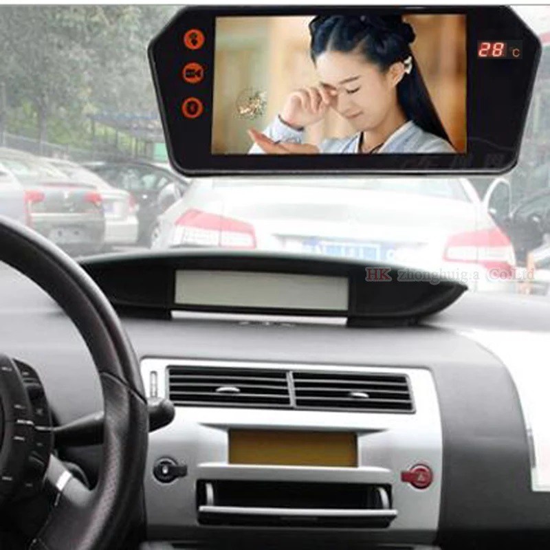 Rearview Monitor Spion 7&quot; MP5. USB. MMC. BT. Mirrolink &amp; Support Video 1080P