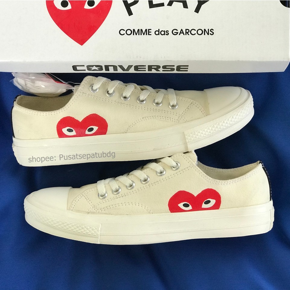 CONVERSE 70S PLAY CDG COMME DES GARCONS LOW OFF WHITE