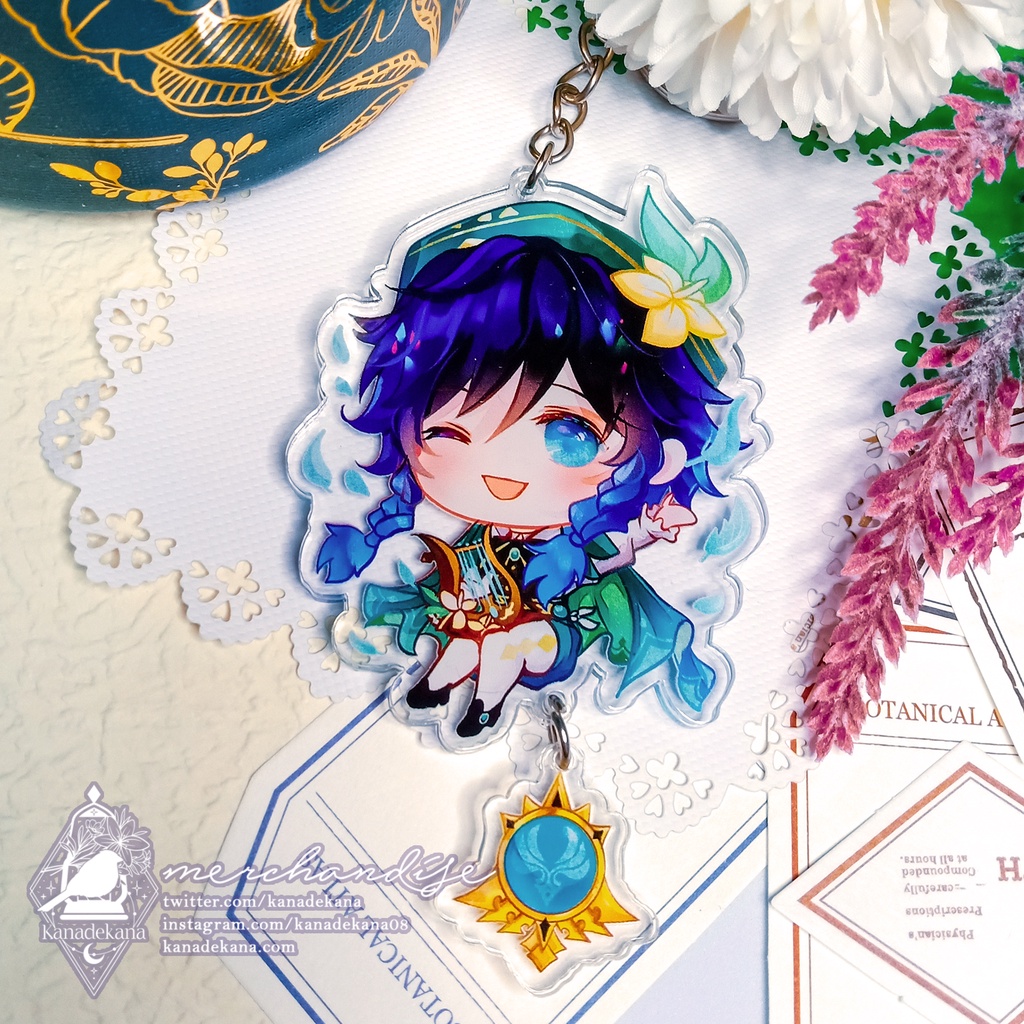 Genshin Impact Keychain & Sticker - Venti