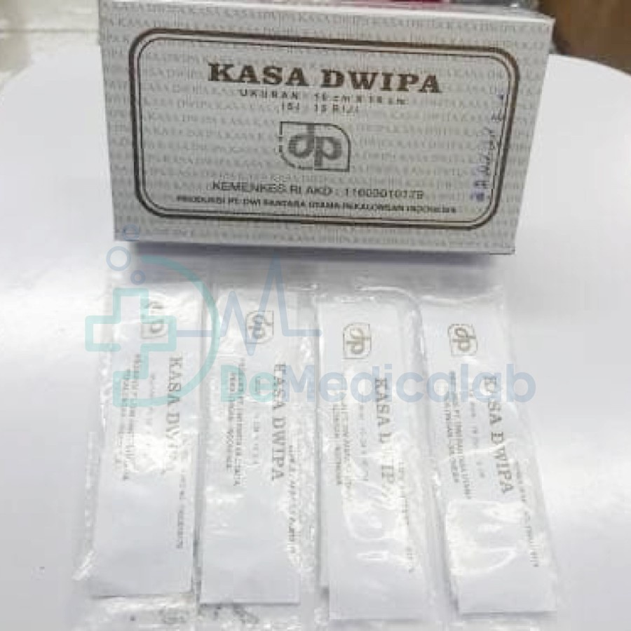Kasa Steril Kotak DWIPA 16x16 COKLAT Dwipa Verban Steril Coklat 16pcs