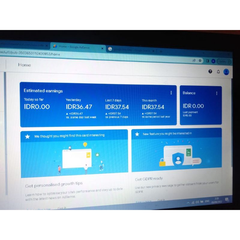 adsense fresh dan blog domain com