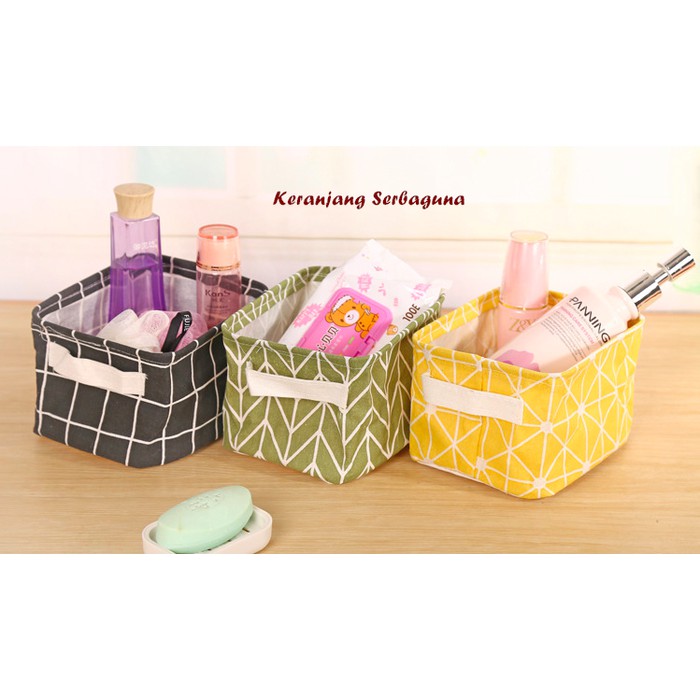 Igrosir Keranjang Box Serbaguna Desktop Storage Organizer ( pernak pernik / mainan / alat rias )