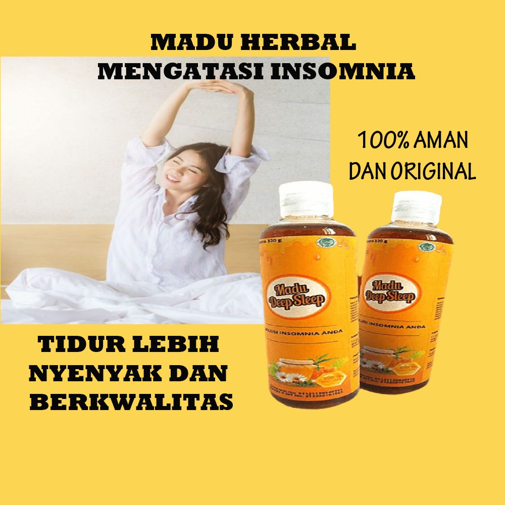 Madu Deep Sleep Original Insomnia Obat Insomnia Ampuh Herbal Insomia susah Tidur Cair Aman