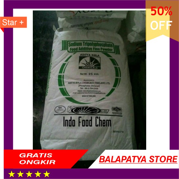 

TERMURAH Sodium TripolyPhospate Aditya Birla - STPP Food Grade 1000gr