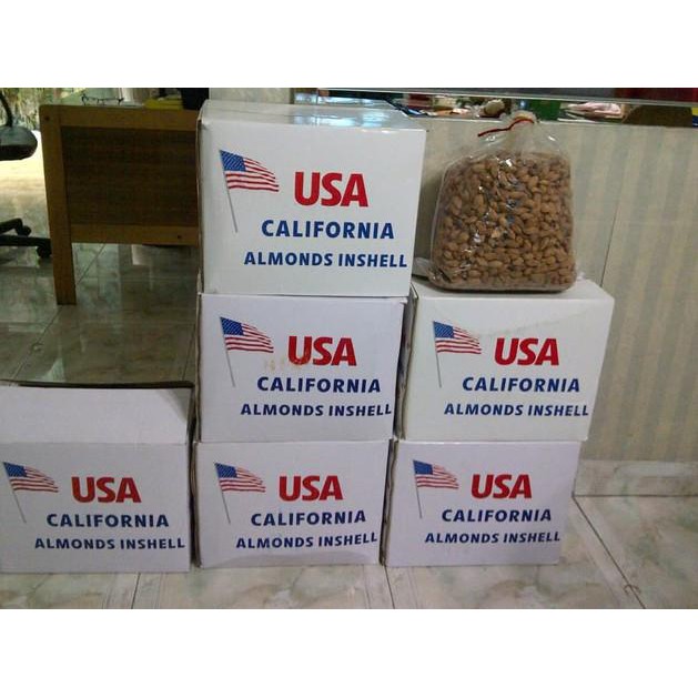 

Roasted Almond 1 Kg ( USA CALIFORNIA ) ALMOND IN SHELL