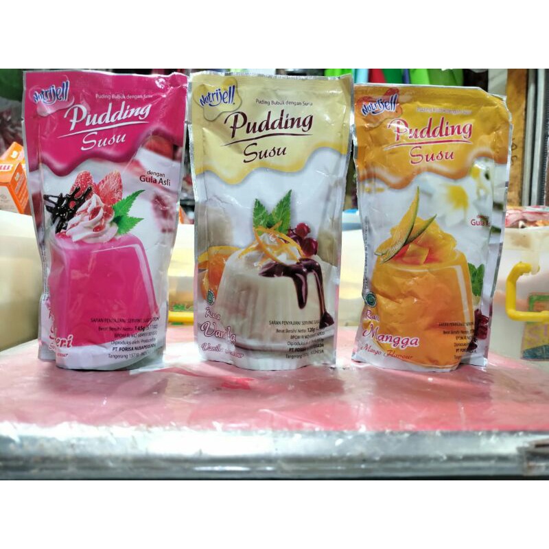 

pudding susu rasa buah nutrijell