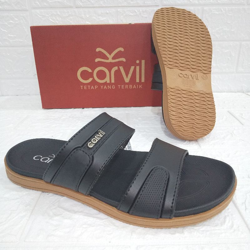 Sandal Slide tali dua Carvil Welton 02 | Sandal Harian Carvil | Sandal Kasual Carvil