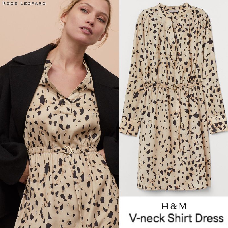 Hm v neck shirt dress
