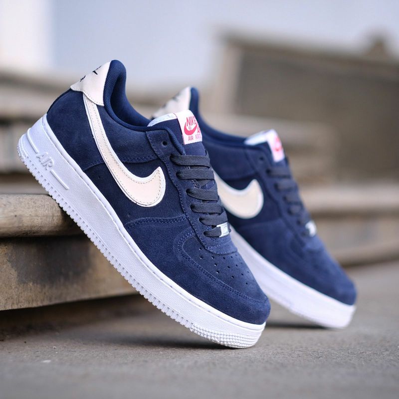 Nike air force 1 low suede midnight navy