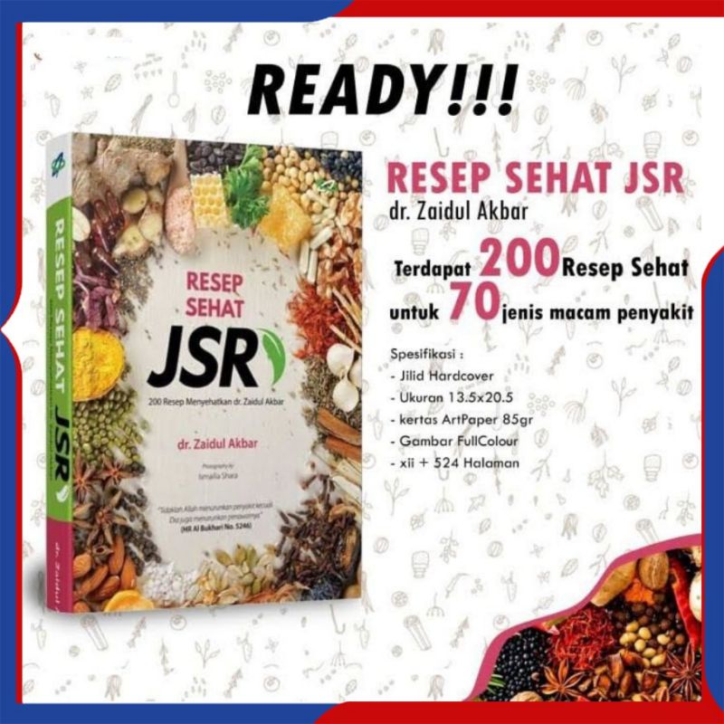 Buku Resep Jurus Sehat Rasulullah - Resep JSR dr. Zaidul Akbar - Resep Sehat JSR - Buku Resep JSR Za