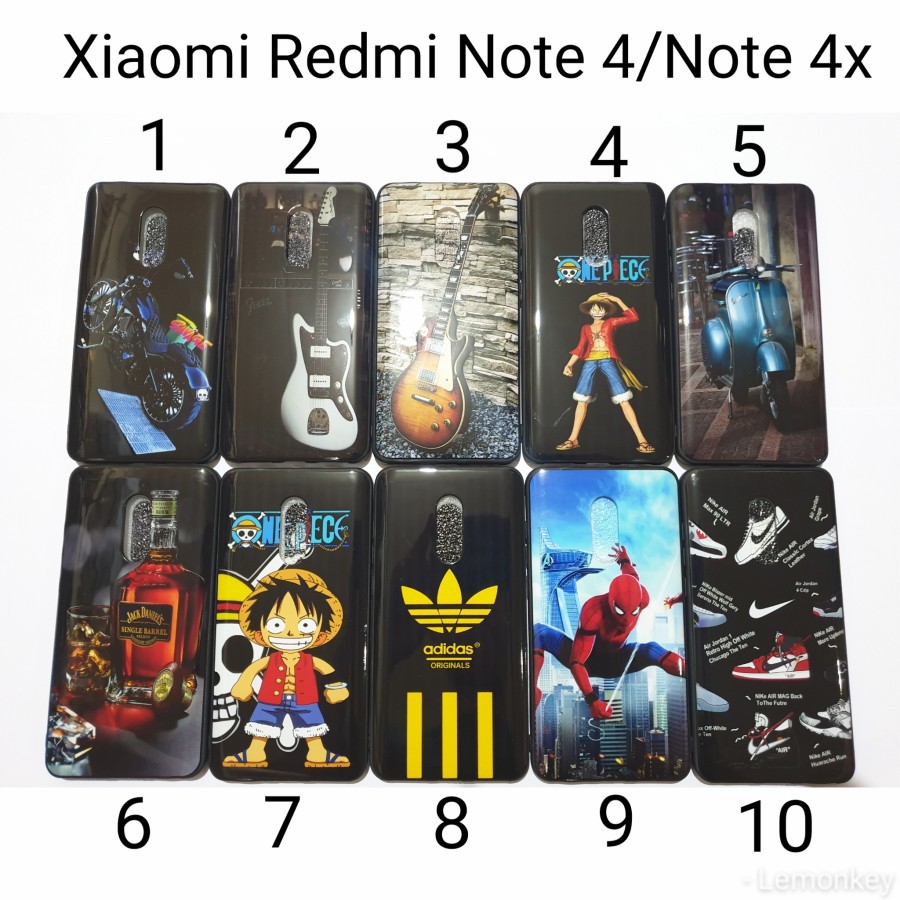 Case Softcase Karakter For Xiaomi Redmi note4 /Case Pria Xiaomi Note 4 Bola