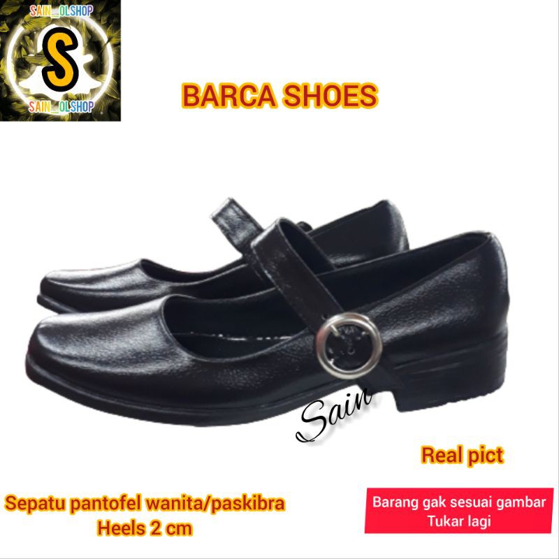 sepatu pantofel wanita sepatu paskibra merek barca