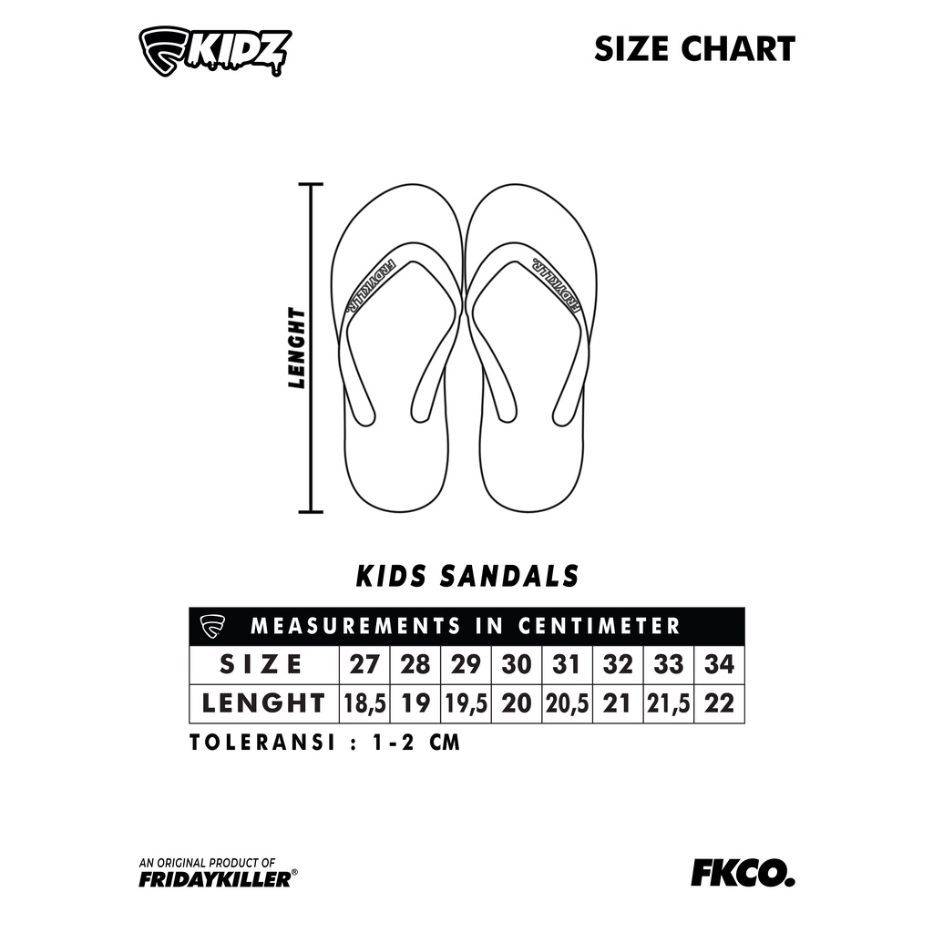 SANDAL ANAK ANAK FRIDAY KILLER | POP ROCK BLUE KIDZ