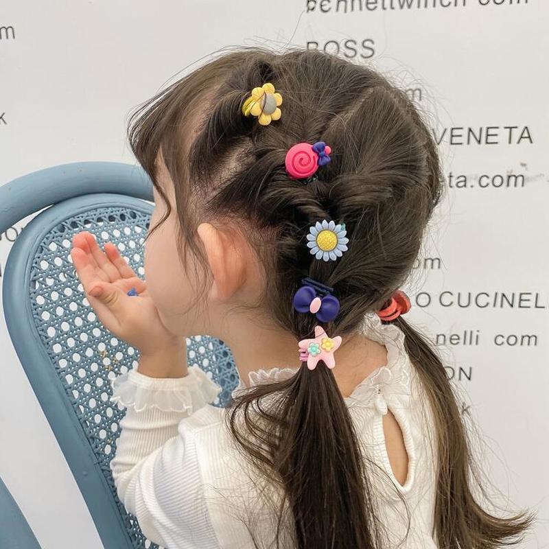 Ikat Rambut Bahan Karet Motif Kartun Hewan Dan Buah Gaya Korea Untuk Anak Perempuan