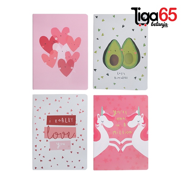 365 Note Book Mika  #40576 Type BL Buku Catatan Kecil note book looseleaf Spiral diary B5 BOOK BL-B5-385-1-4 / BOOK BL-B5-5330A-1-4