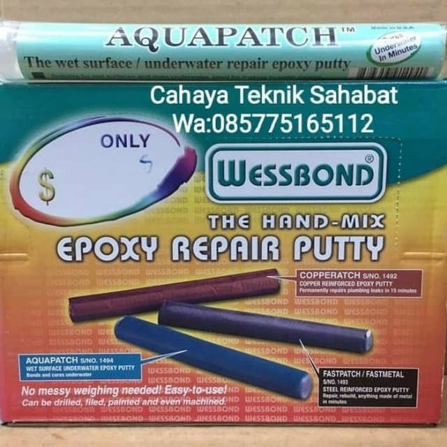 

lem epoxy repair putty aquapatch(wessbond)