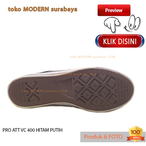 PRO ATT VC 400 HITAM PUTIH sepatu pria sepatu sekolah sneaker vulkanis