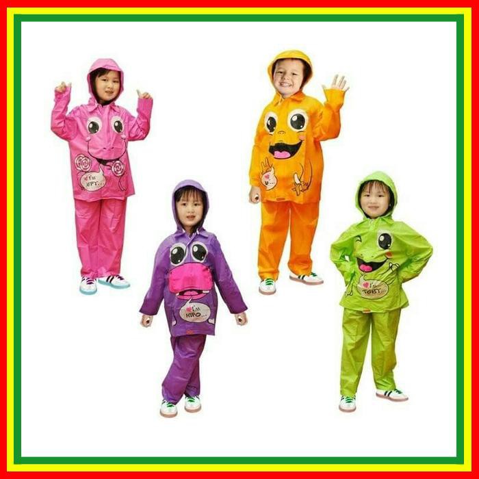 Jas Hujan Baju Celana Setelan Baju Bayi Libby Jas ~ Jas Hujan Anak Kido /Jas Hujan Anak Tk Sd