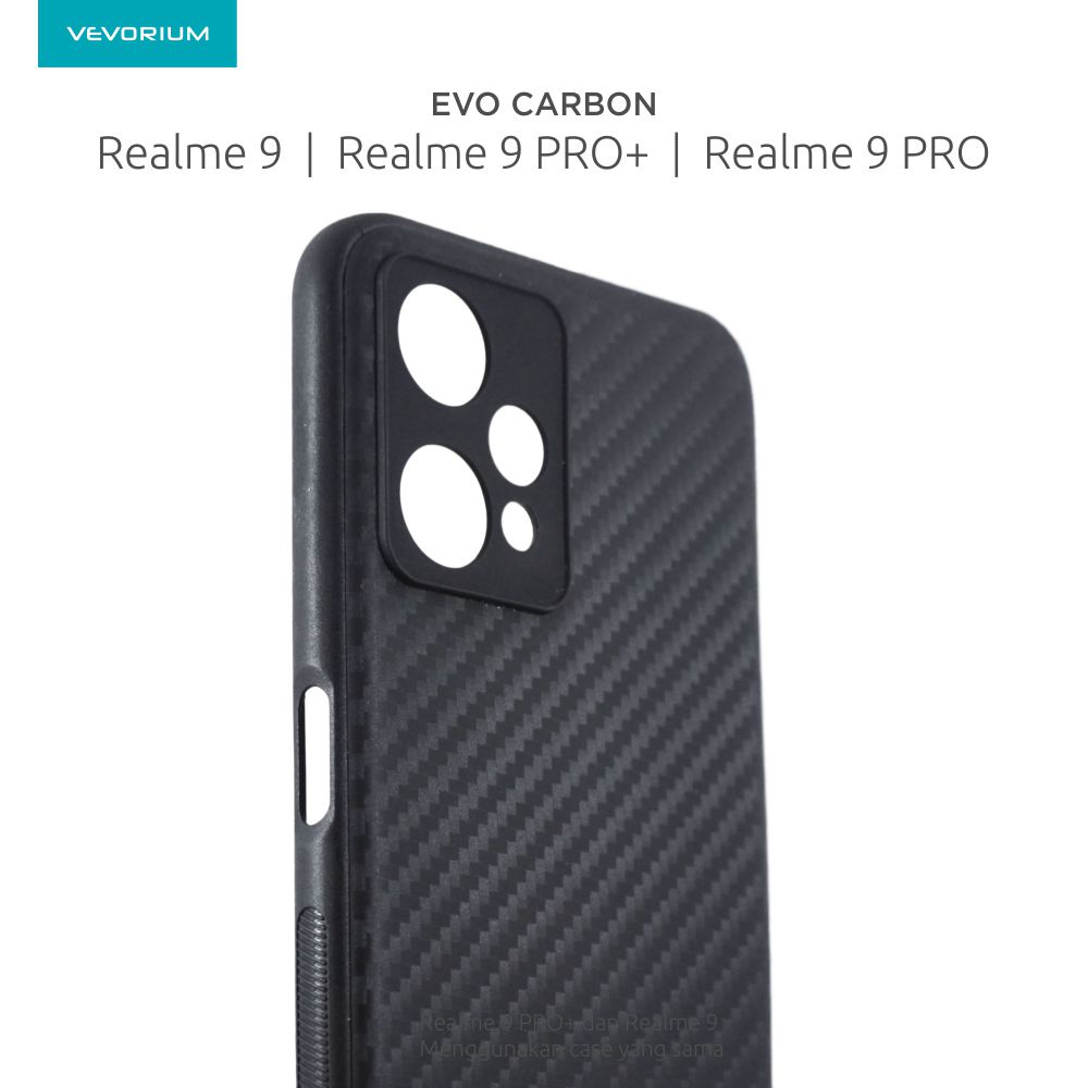 VEVORIUM EVO CARBON Realme 9 PRO+ PLUS 5G Realme 9 PRO 5G Realme 9 4G Soft Case