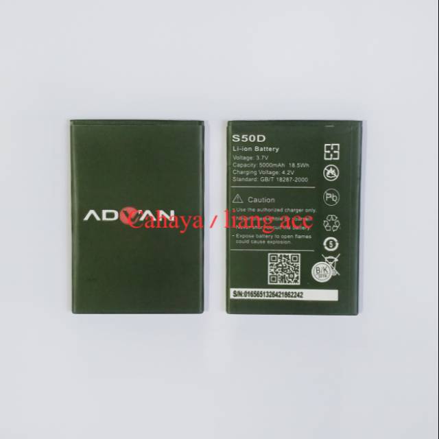 BATERAI ADVAN S50D BP-50AS BATTERY ADVAN S50D