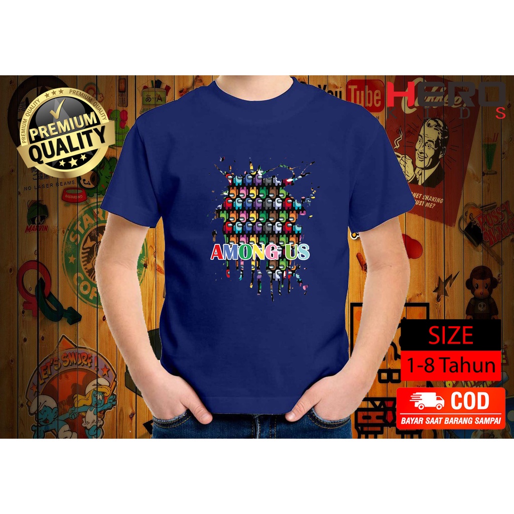 Baju Kaos Anak Laki-Laki Among us