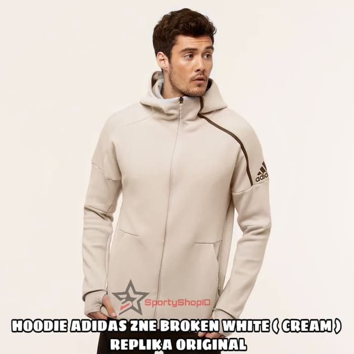 cream adidas hoodie