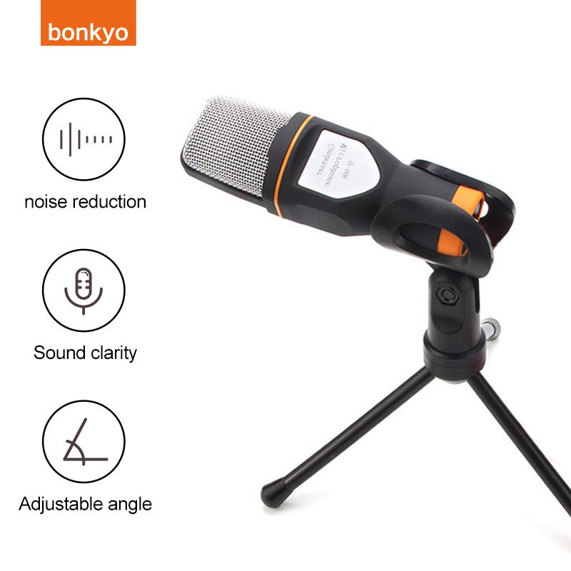 Bonkyo 3.5mm Audio Wired Stereo Condenser SF-666 Microphone Condenser
With Holder - M10