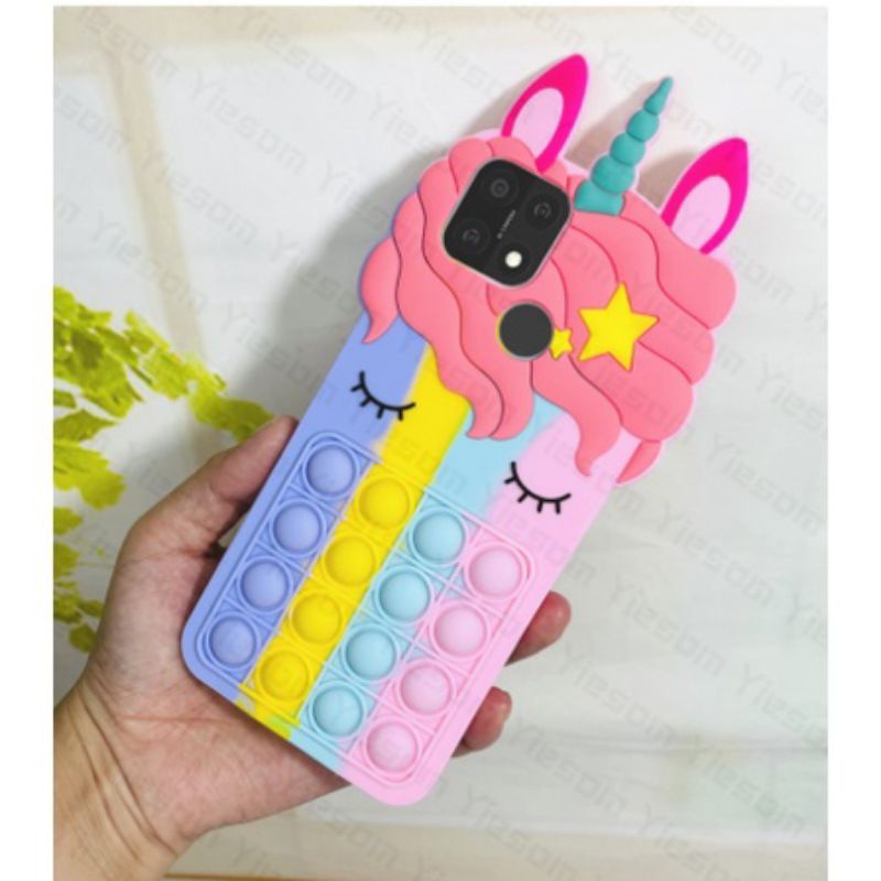 Pop It Kuda Poni Oppo A15S A15 Casing Pop it unicorn