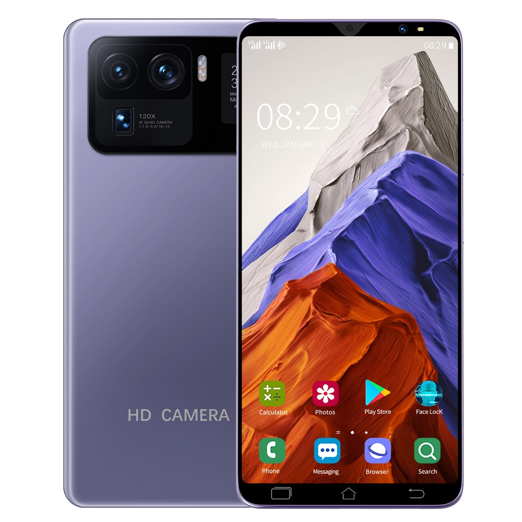 【Terbaru 2021 hp promo】Galaxy M11 Pro Android 10.0 4G/5G 6GB+128GB hp Fingerprint Garansi Resmi Gratis hp murah Ongkir handphone-Ungu