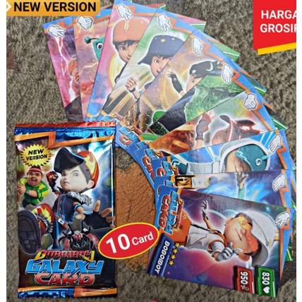 ✦PROMO✦ Mainan Anak Mainan Kartu uno boboboy / Trading Card Game Boboiboy Galaxy 1 Pack isi 10 Kartu