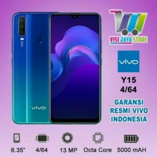 Vivo Y15 2019 Ram 4GB Rom 64GB Garansi Resmi
