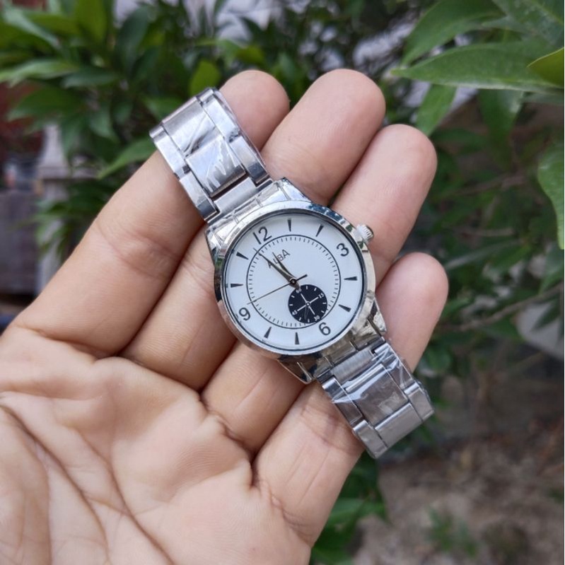 cod jam tangan wanita rantai silver