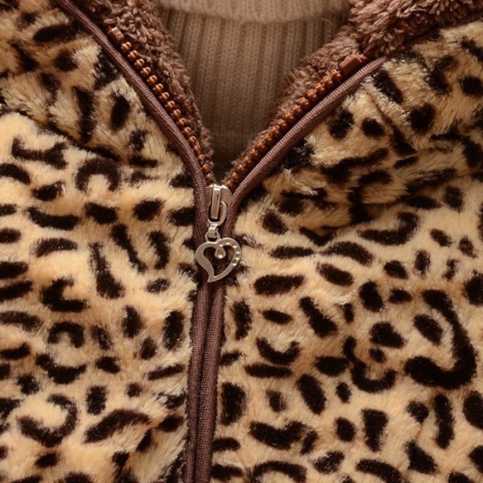 Jaket tebal anak &amp; bayi musim dingin leopardwinter jacket coat kids